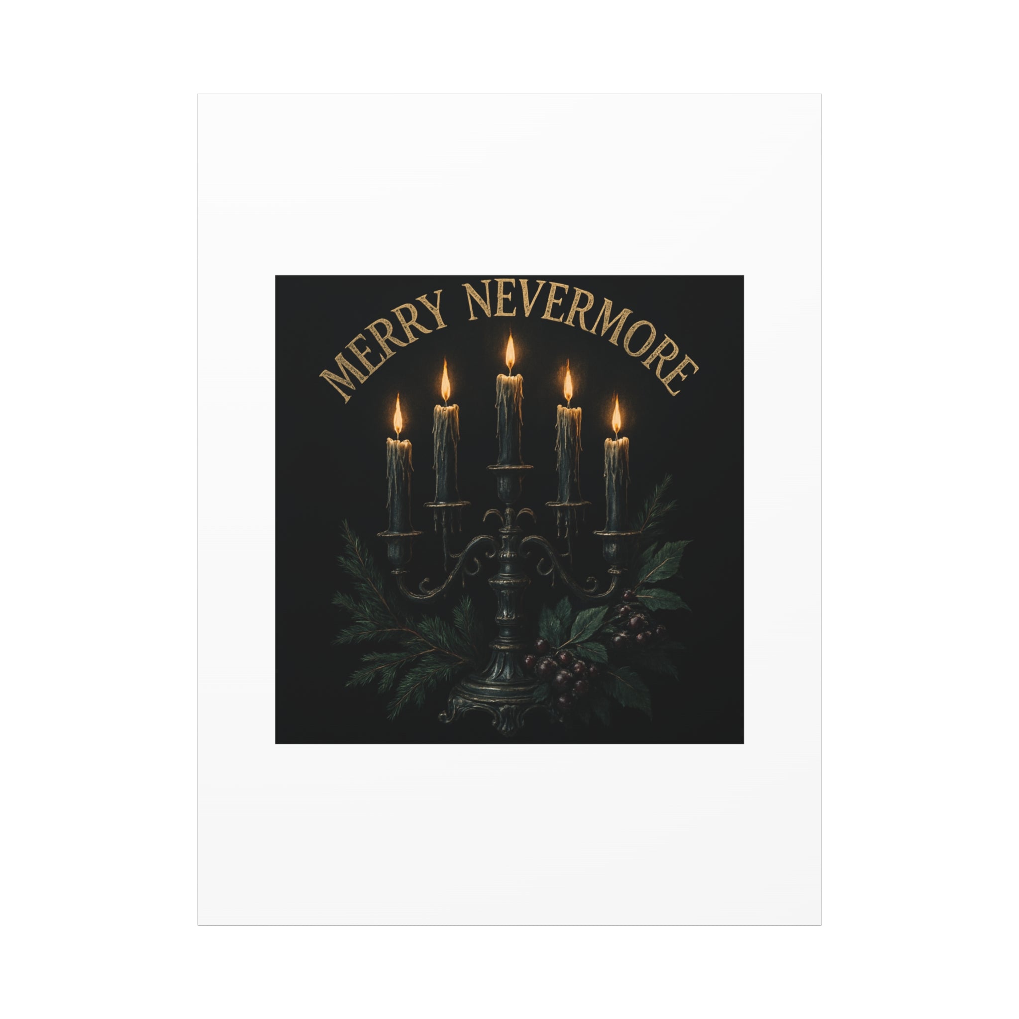 Merry Nevermore Candlelight Canvas