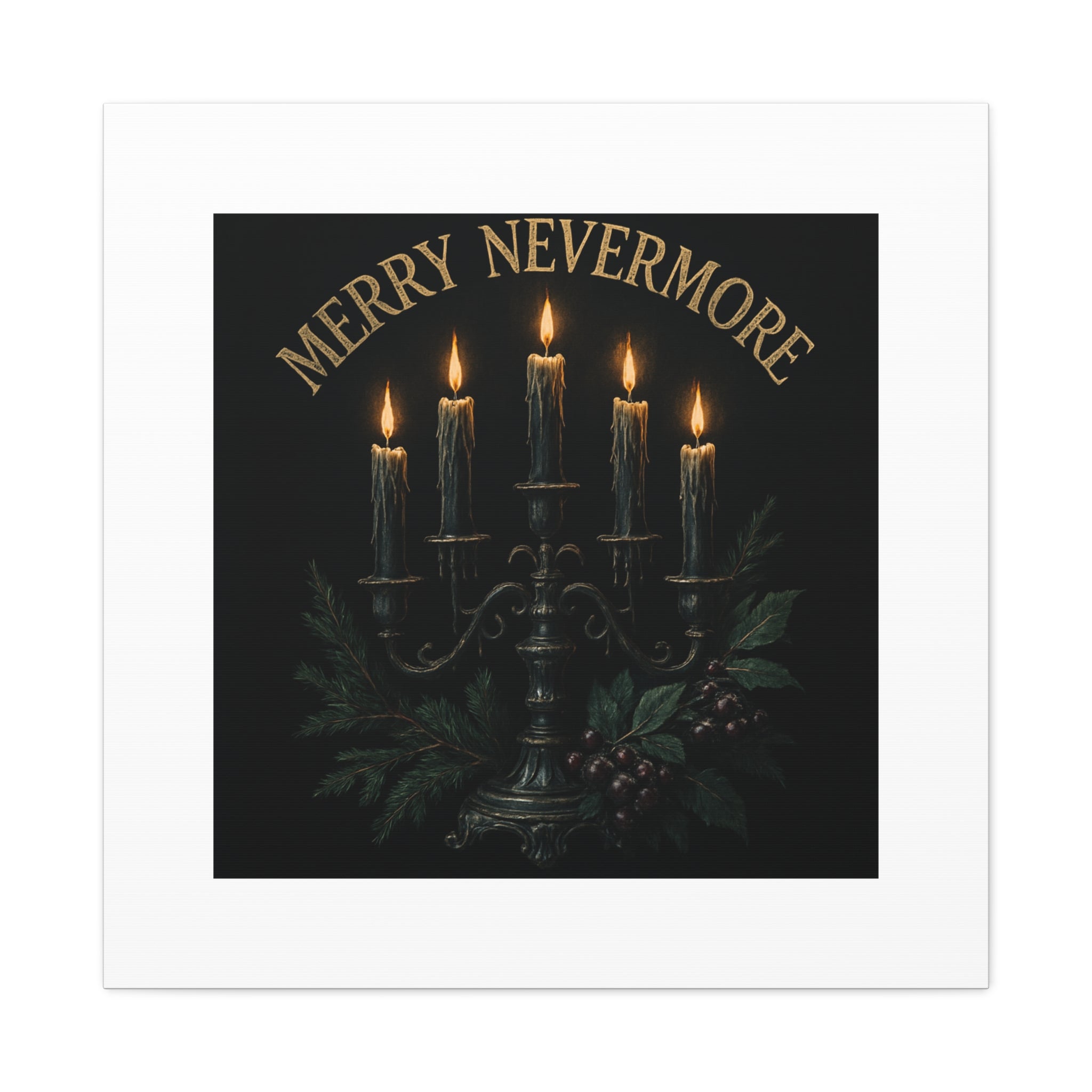 Merry Nevermore Candlelight Canvas