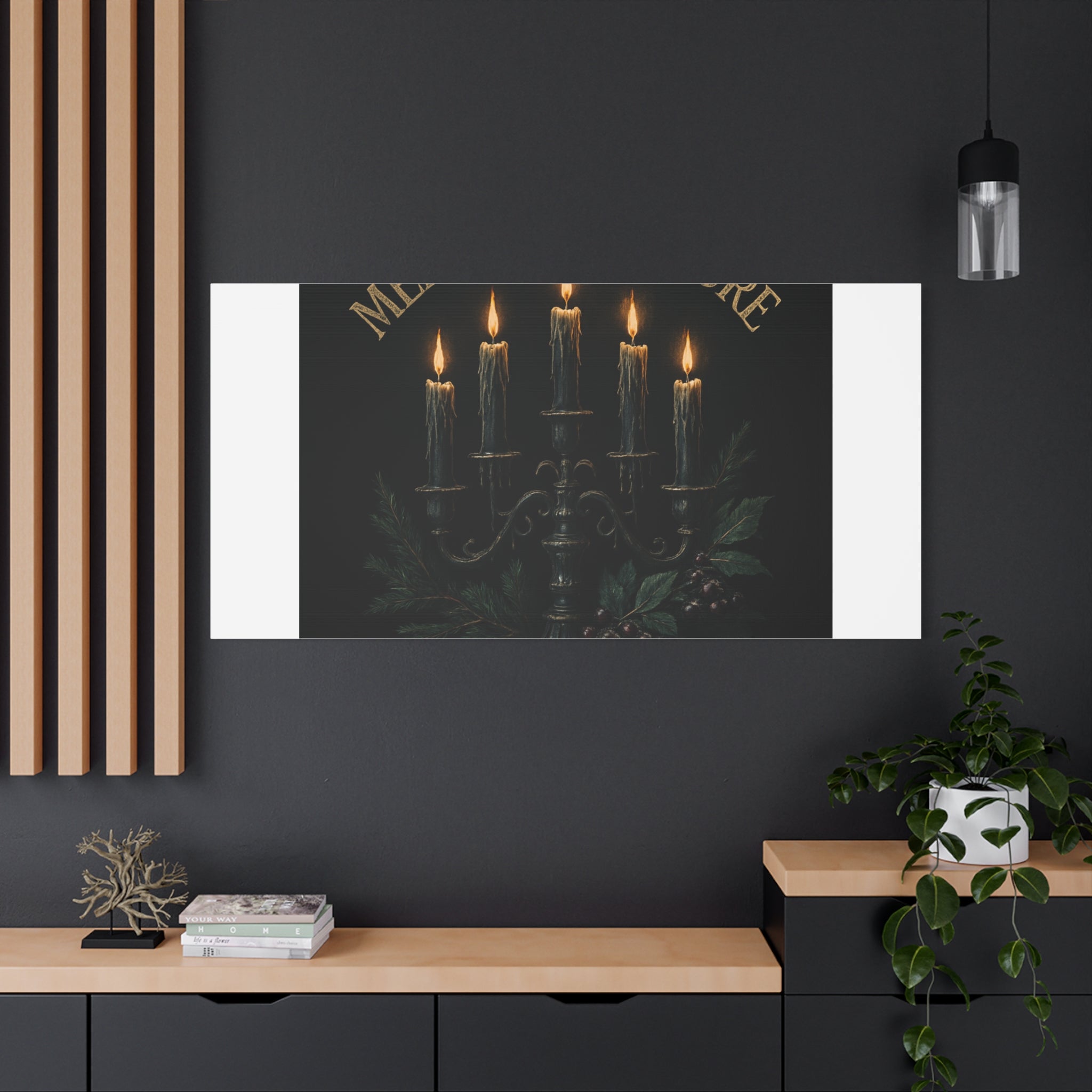 Merry Nevermore Candlelight Canvas