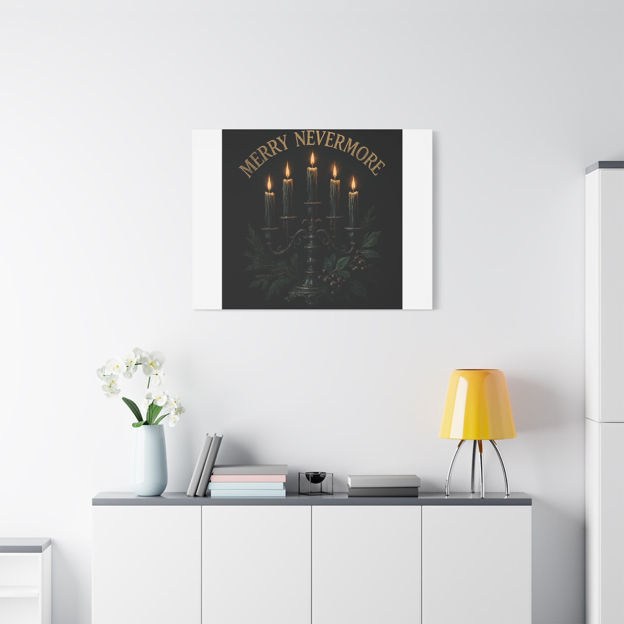 Merry Nevermore Candlelight Canvas