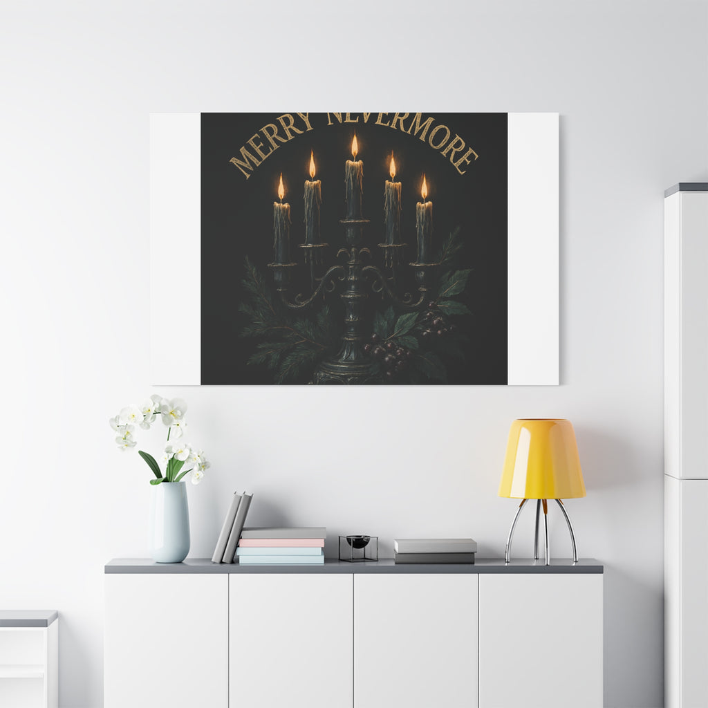 Merry Nevermore Candlelight Canvas