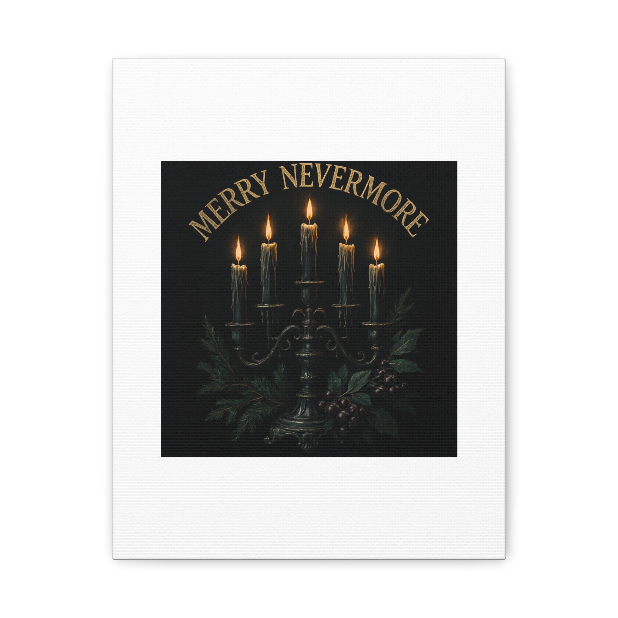 Merry Nevermore Candlelight Canvas