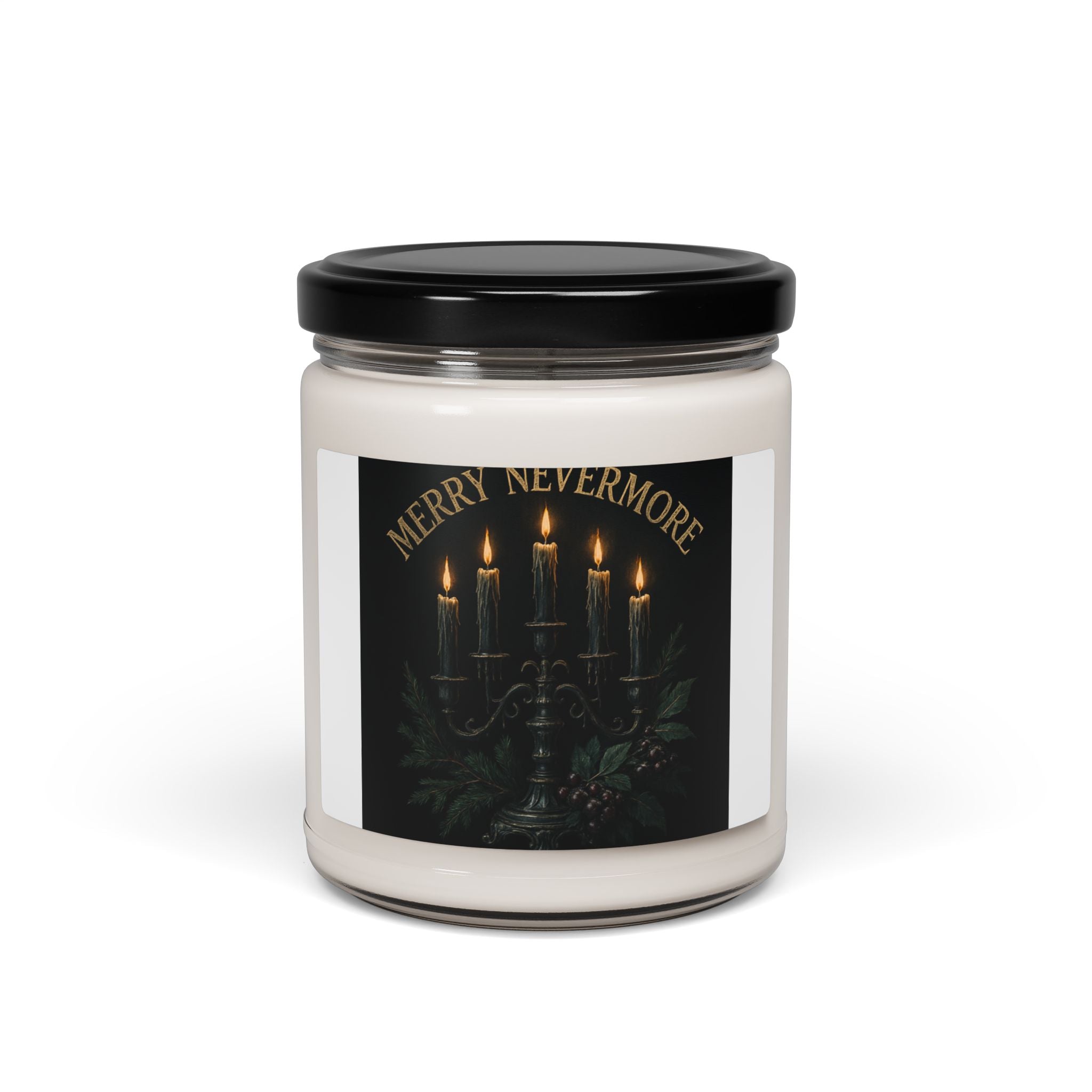 Merry Nevermore Soy Candle — 9oz Scented Holiday Candle