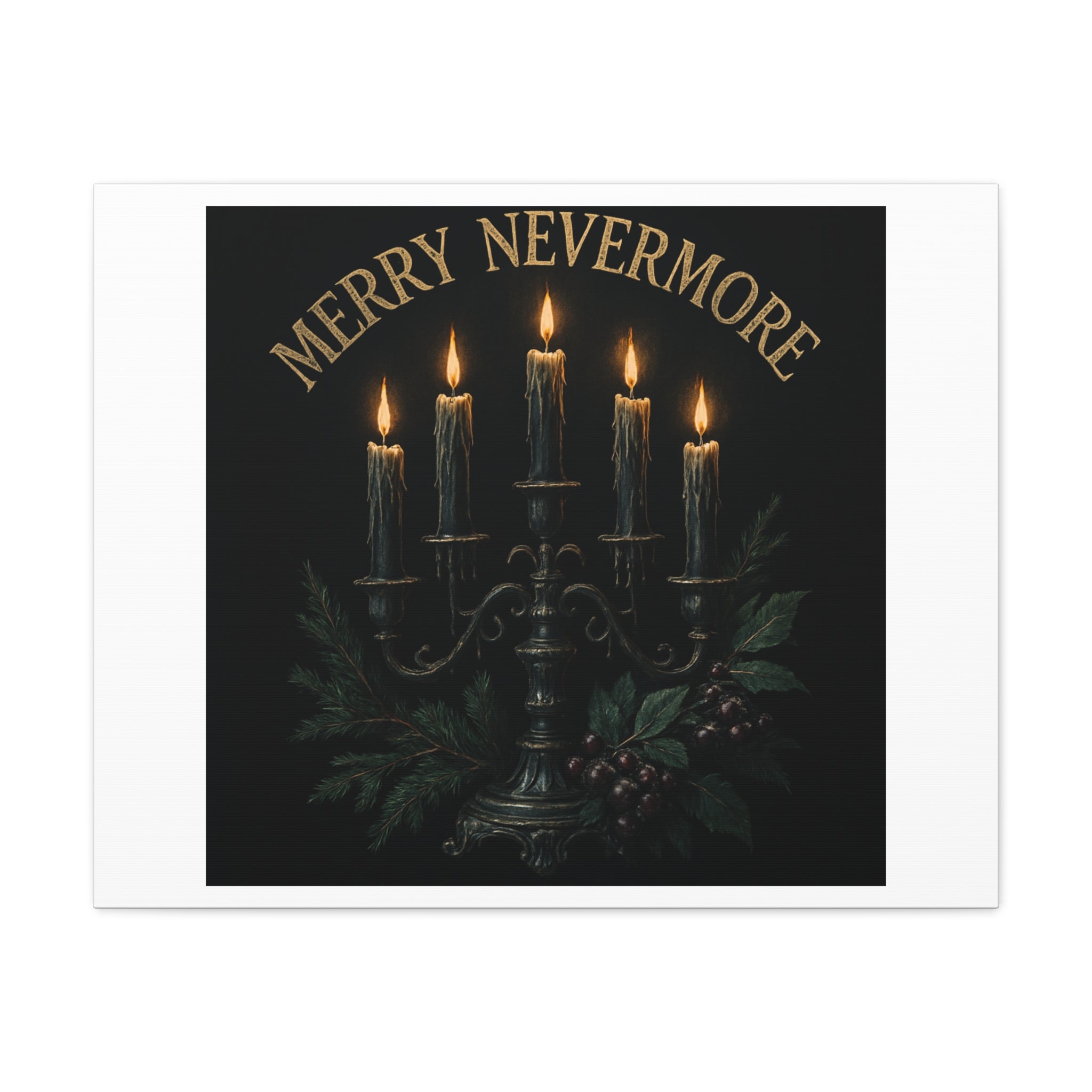 Merry Nevermore Candlelight Canvas