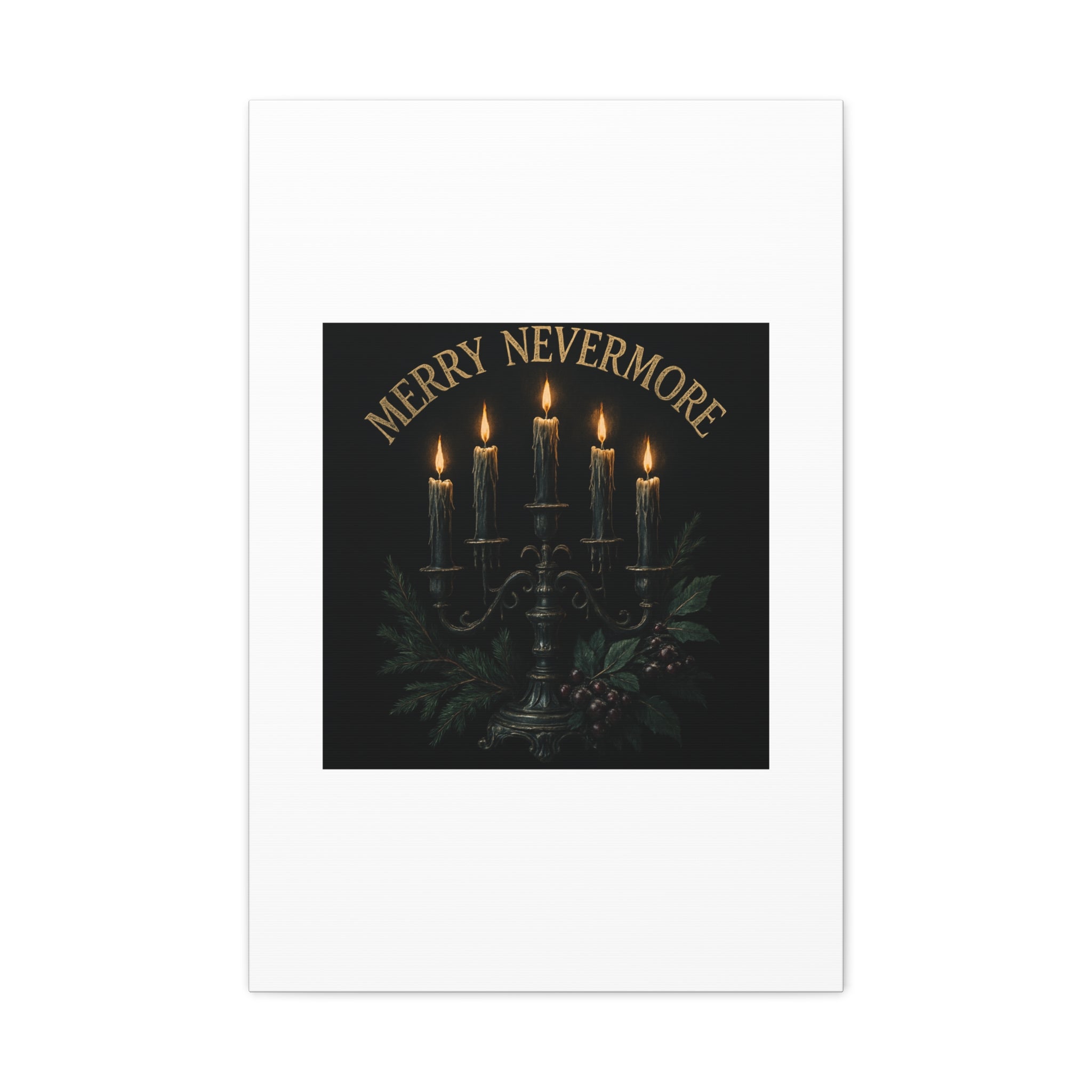 Merry Nevermore Candlelight Canvas