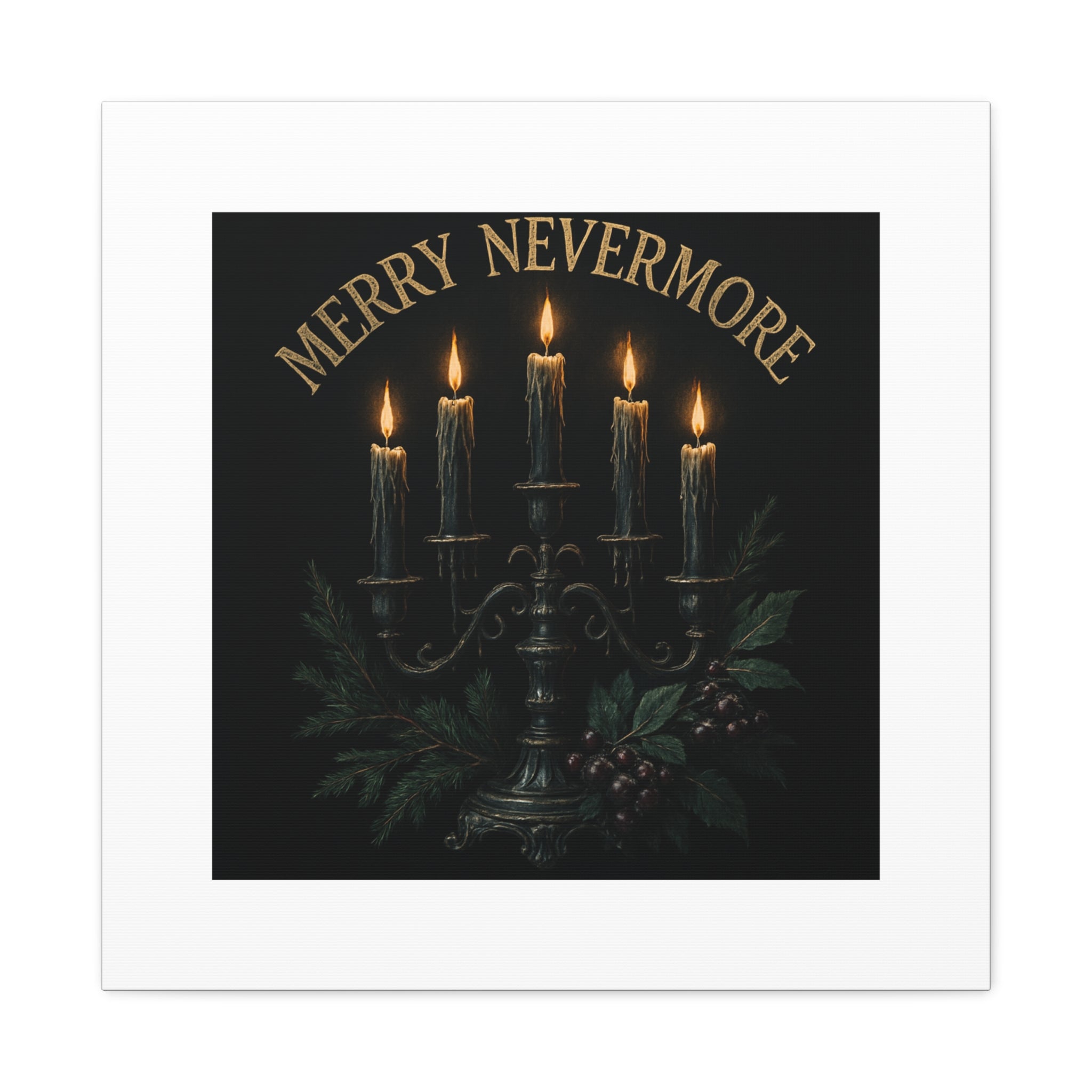 Merry Nevermore Candlelight Canvas