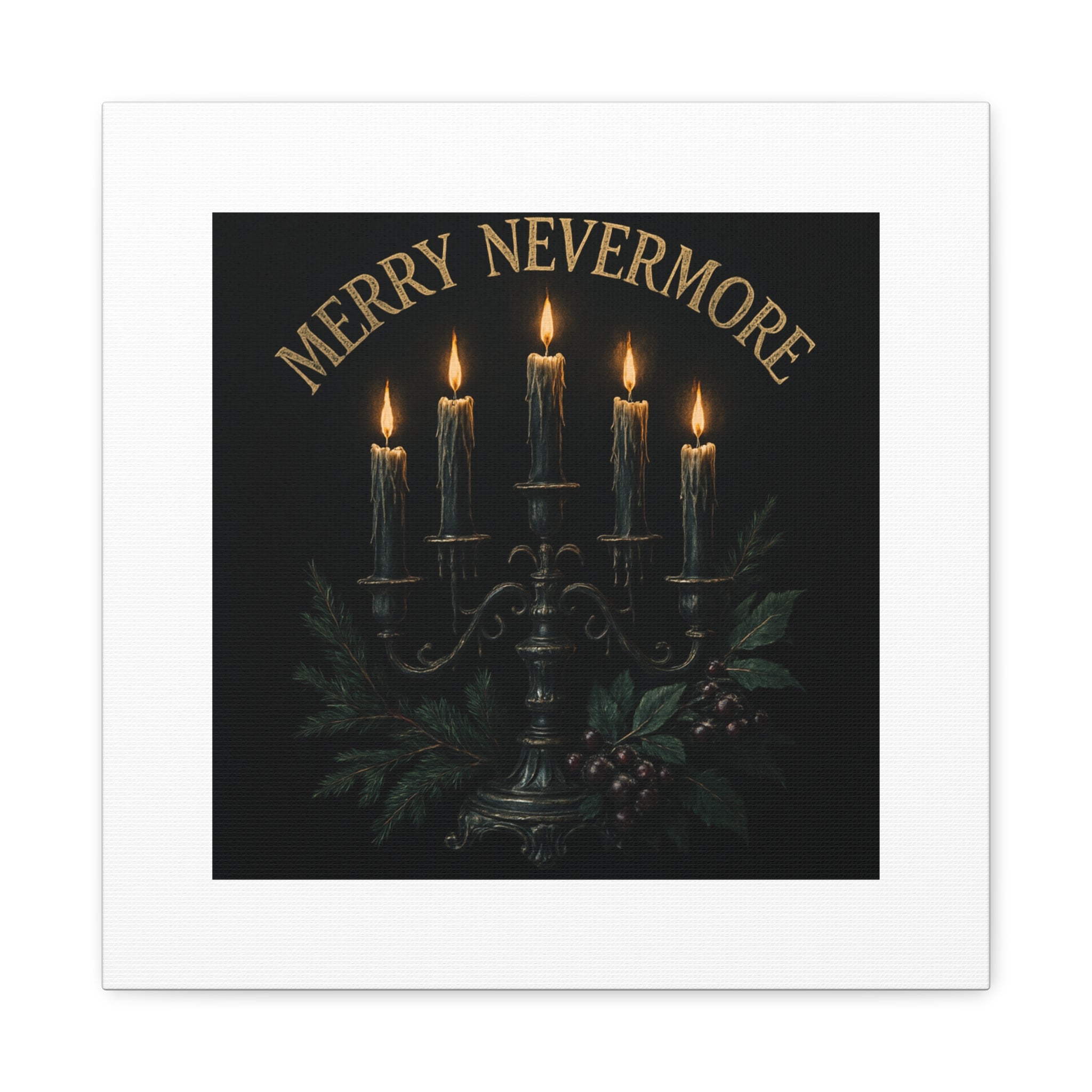 Merry Nevermore Candlelight Canvas