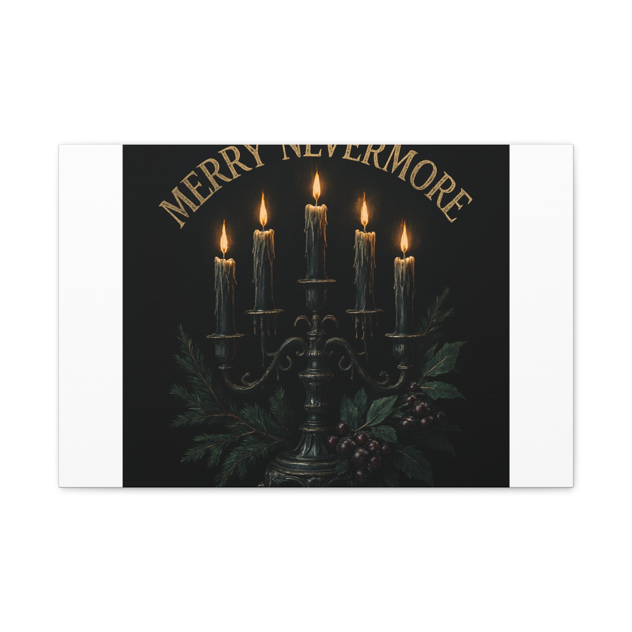 Merry Nevermore Candlelight Canvas