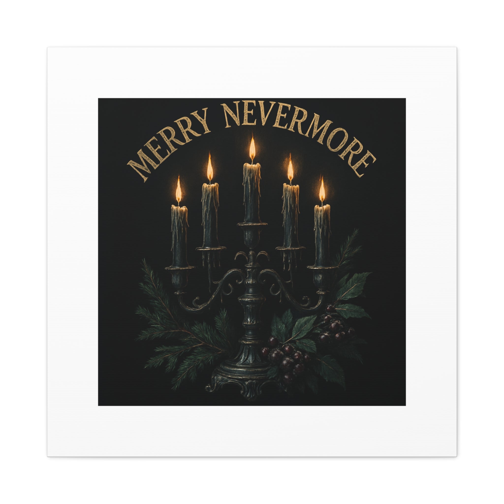 Merry Nevermore Candlelight Canvas