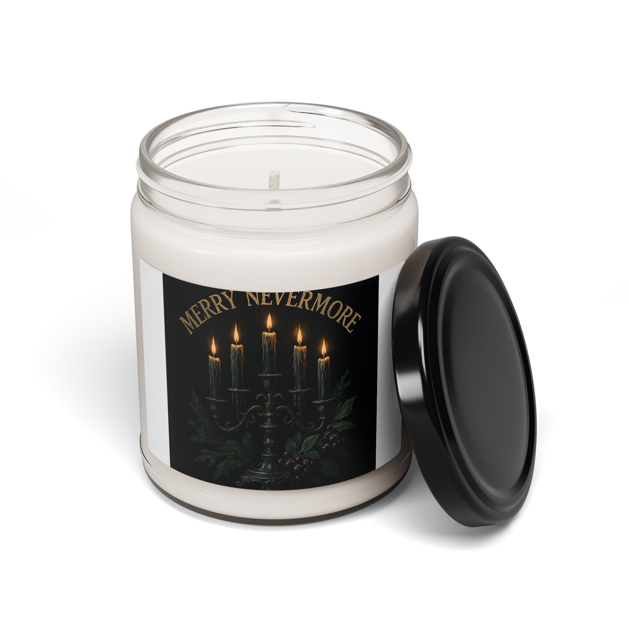 Merry Nevermore Soy Candle — 9oz Scented Holiday Candle