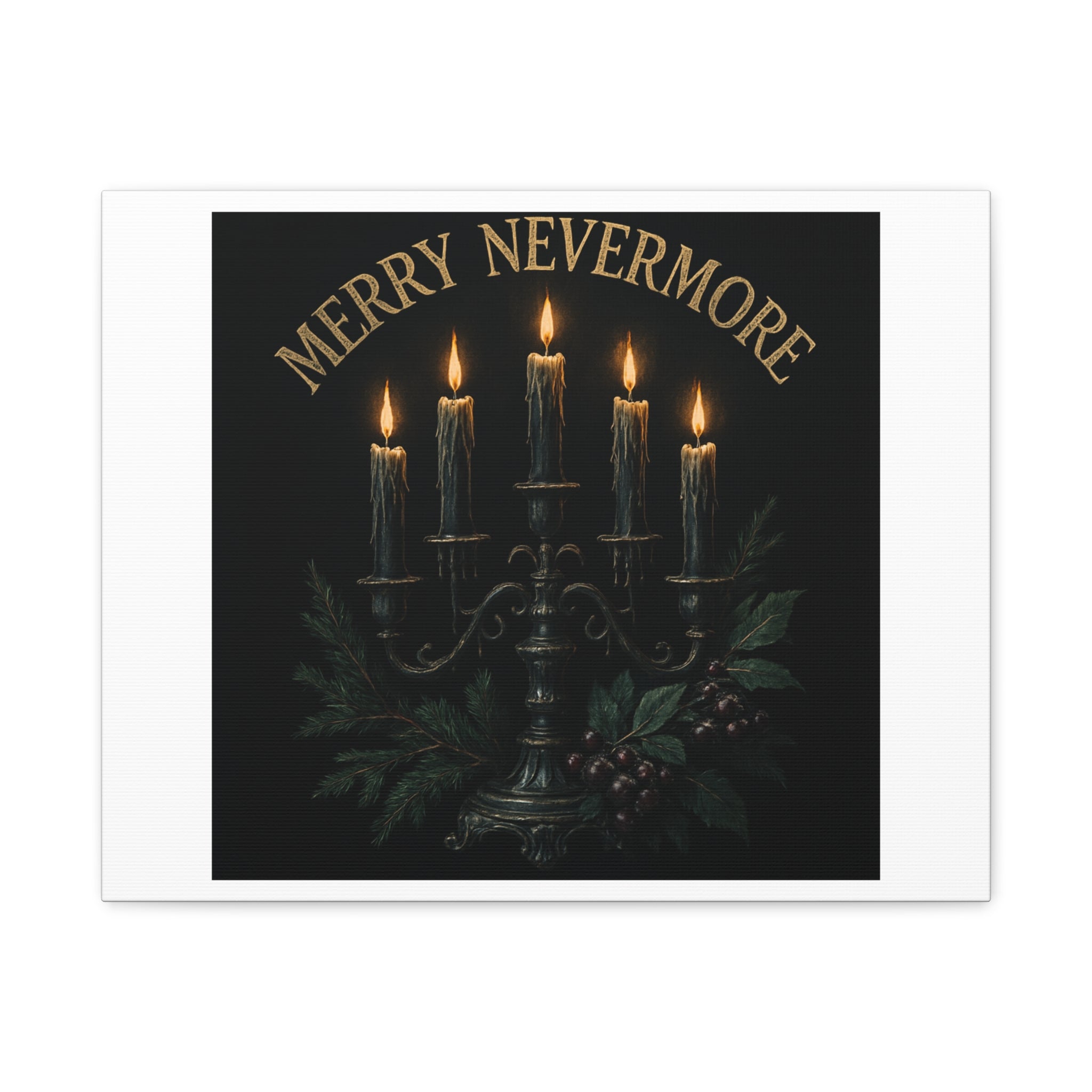 Merry Nevermore Candlelight Canvas