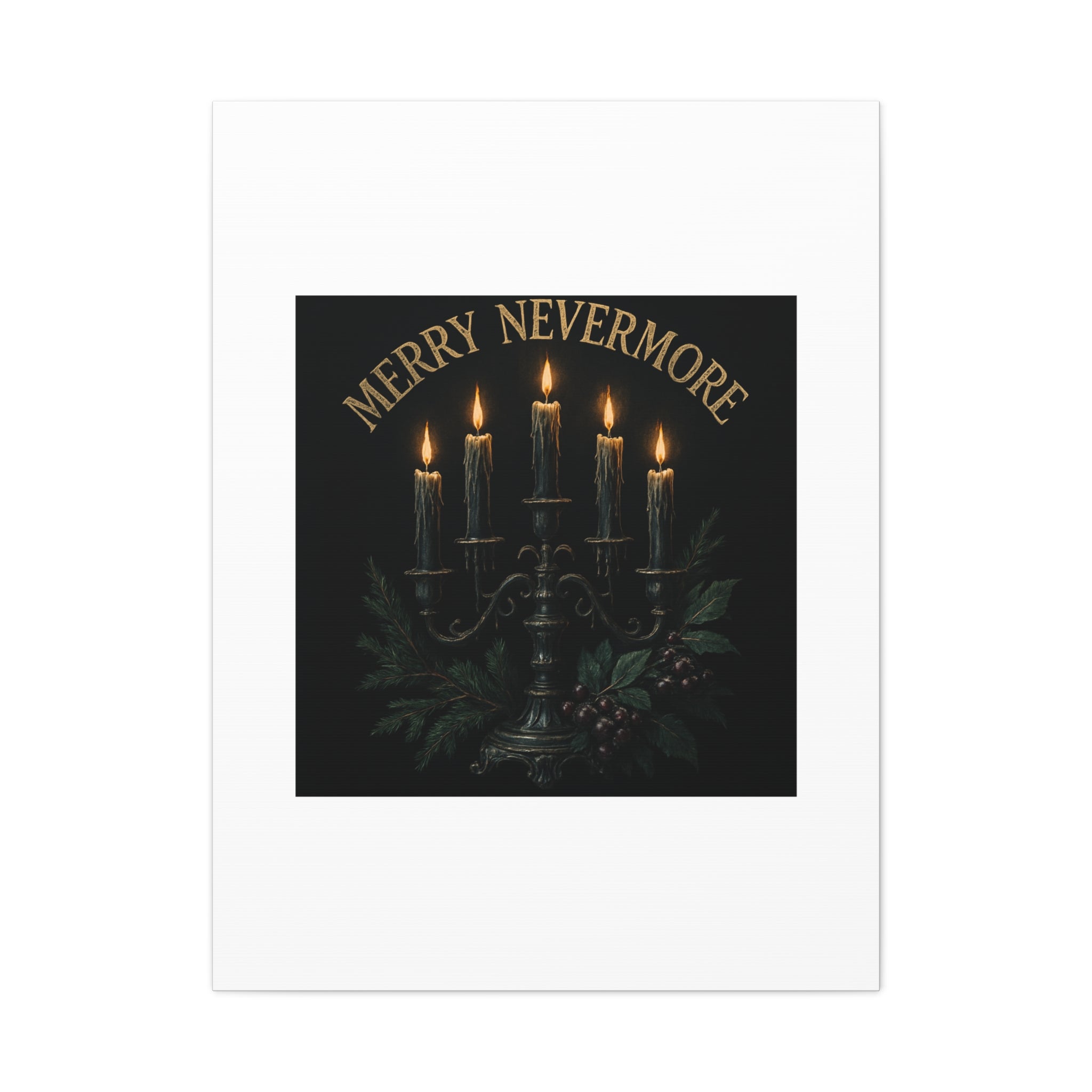 Merry Nevermore Candlelight Canvas