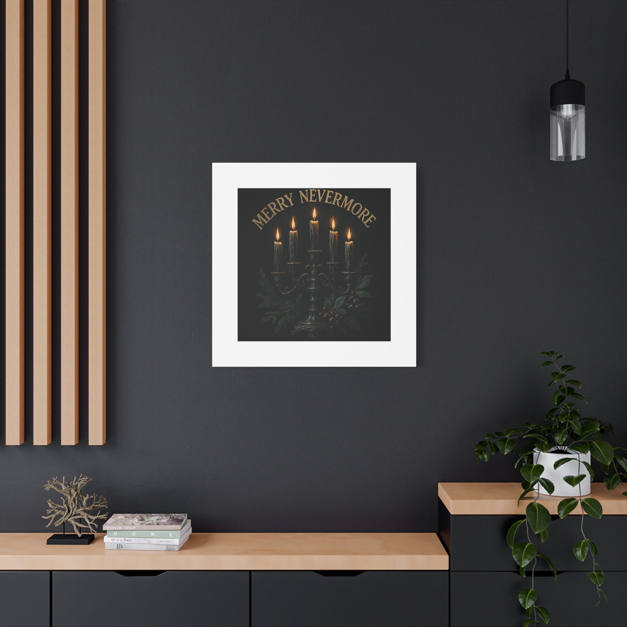 Merry Nevermore Candlelight Canvas