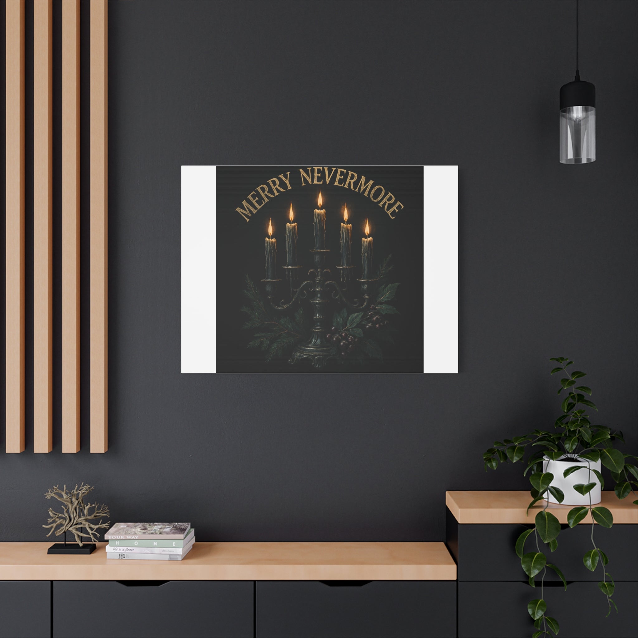 Merry Nevermore Candlelight Canvas
