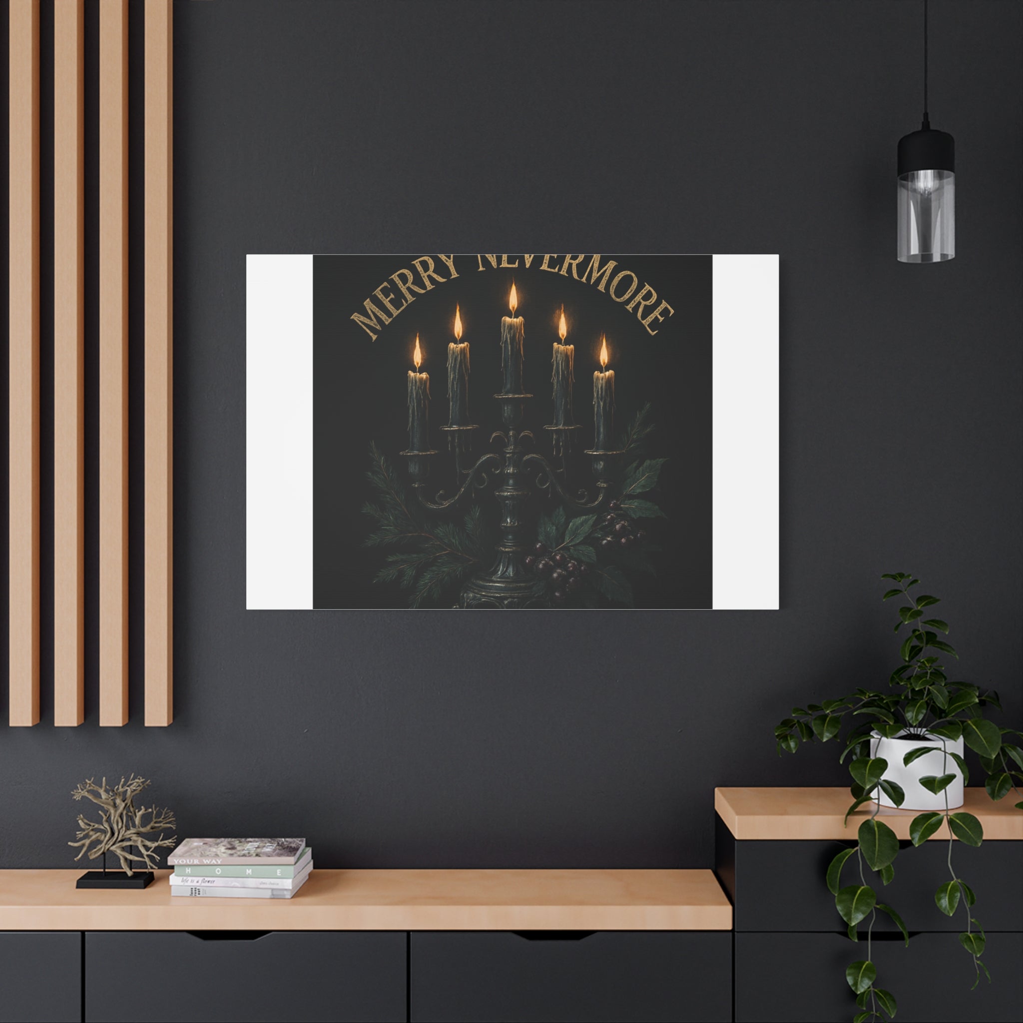 Merry Nevermore Candlelight Canvas