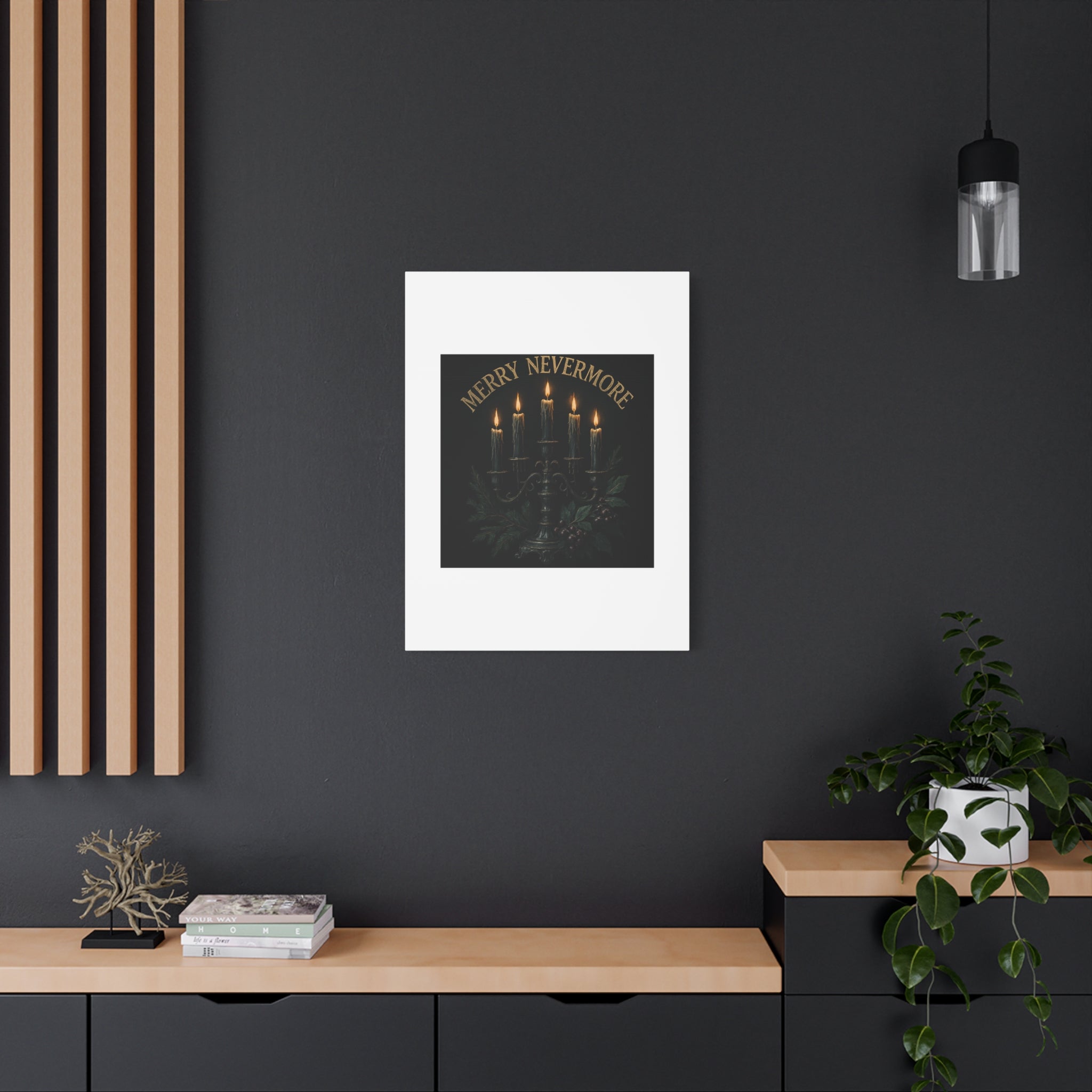 Merry Nevermore Candlelight Canvas