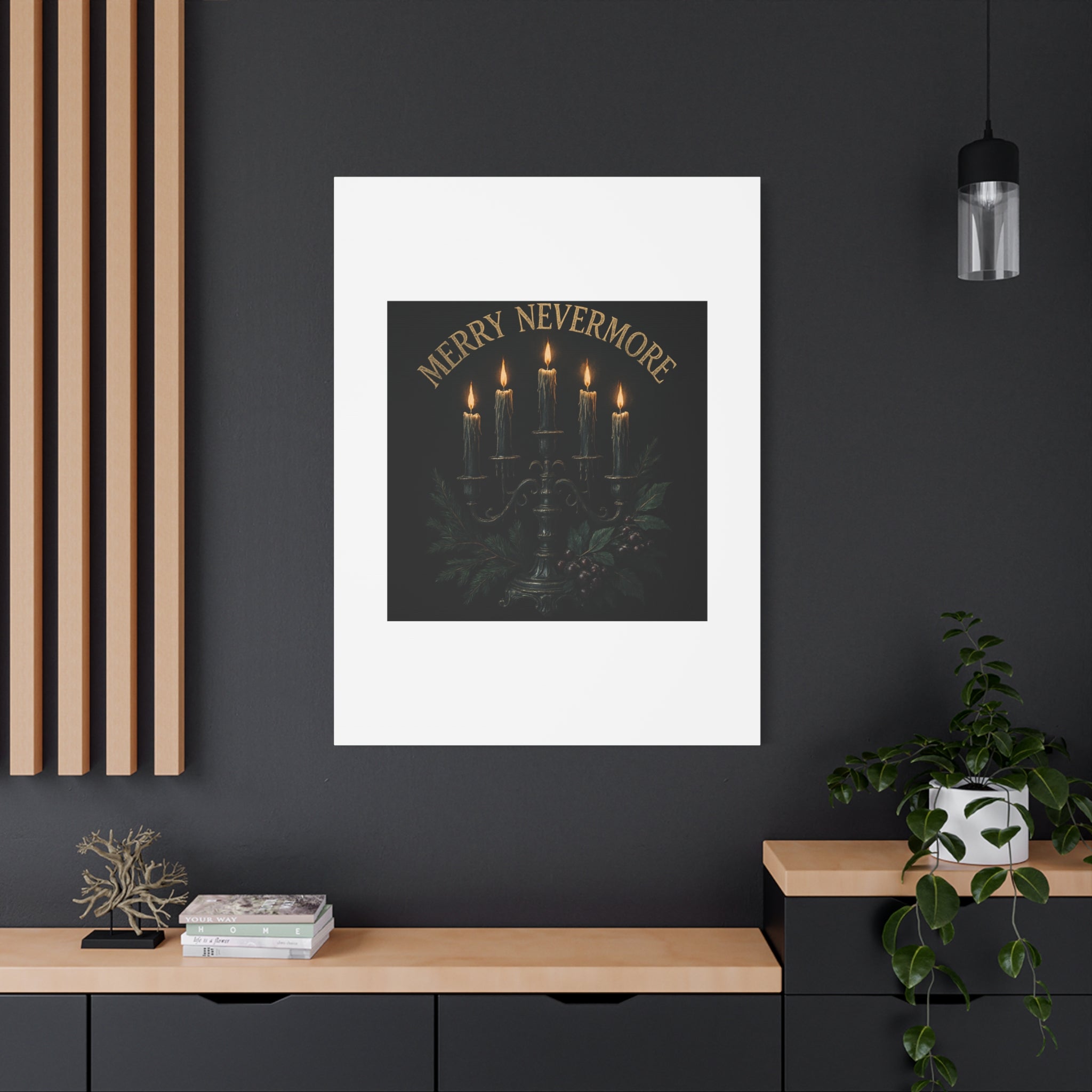Merry Nevermore Candlelight Canvas