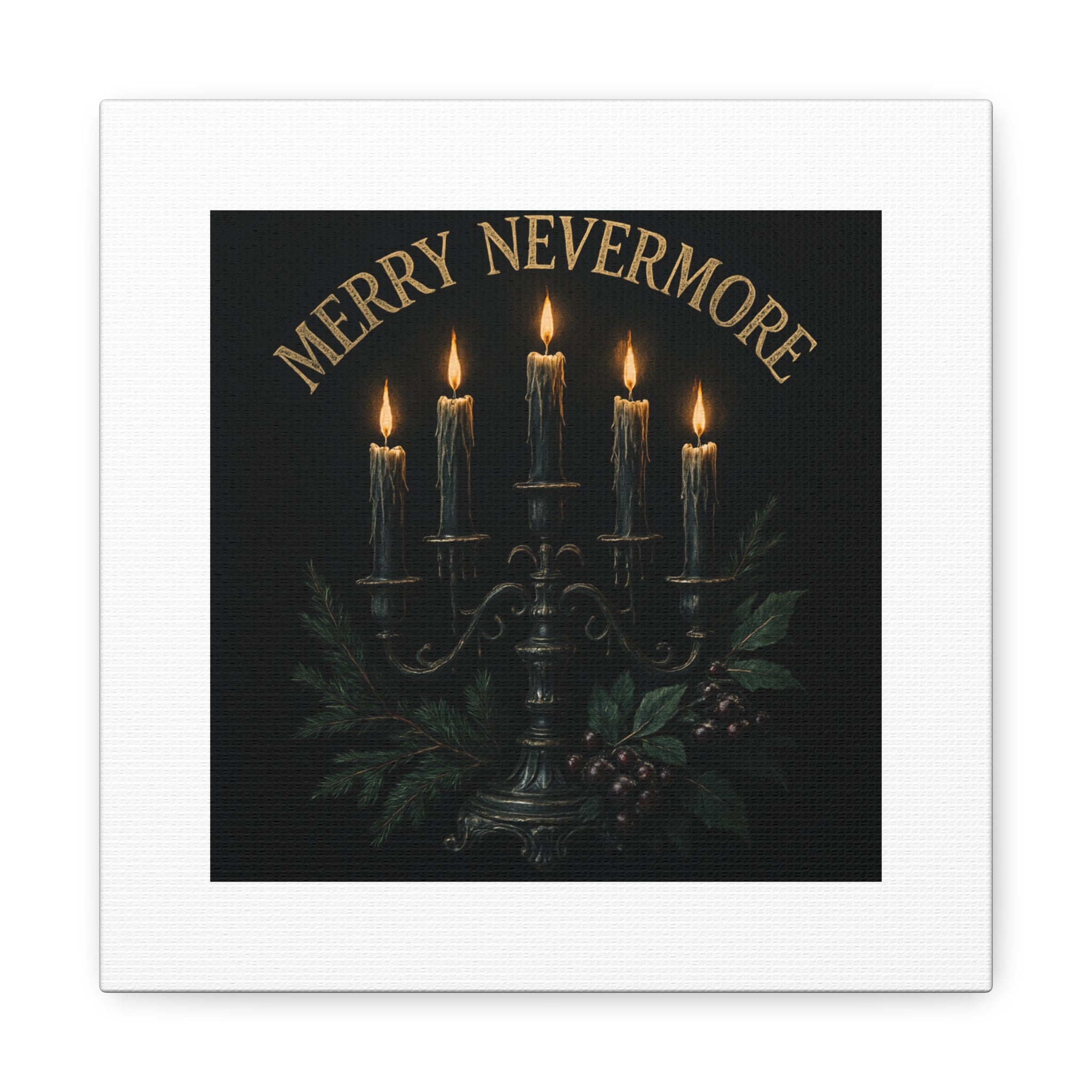 Merry Nevermore Candlelight Canvas