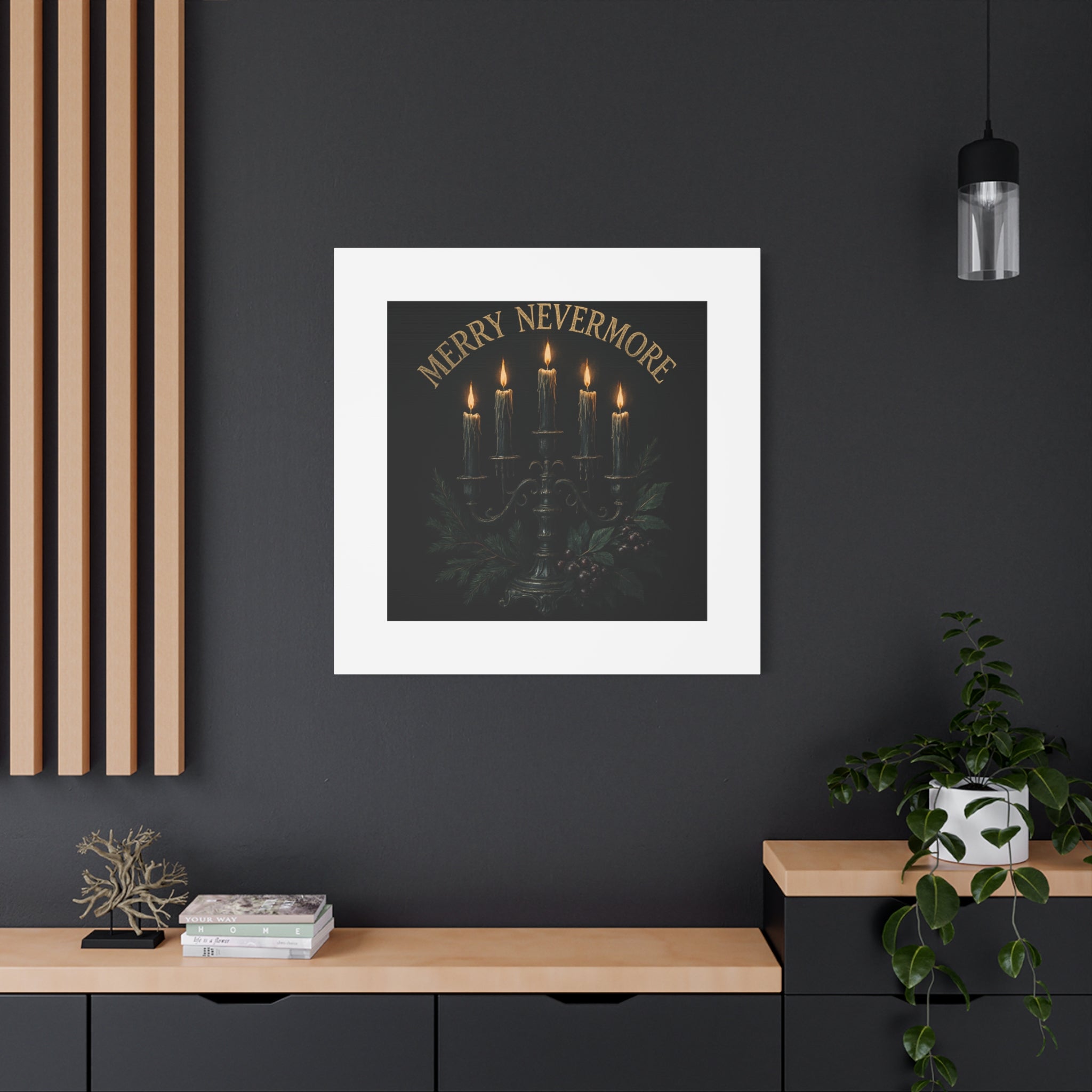 Merry Nevermore Candlelight Canvas