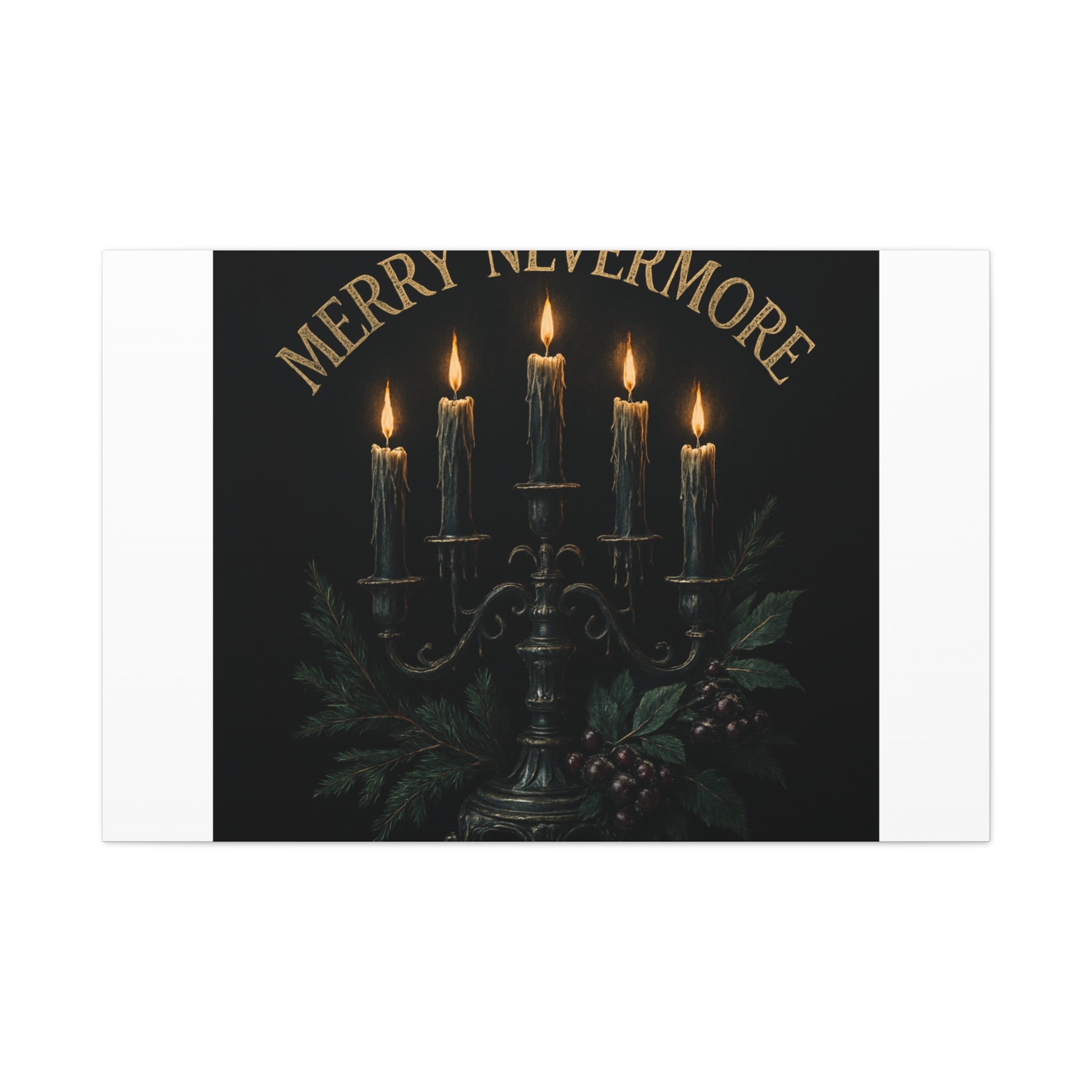 Merry Nevermore Candlelight Canvas