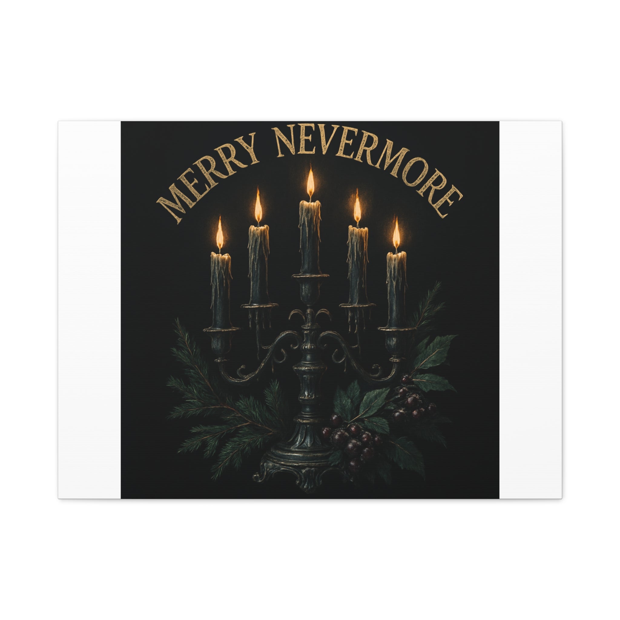 Merry Nevermore Candlelight Canvas