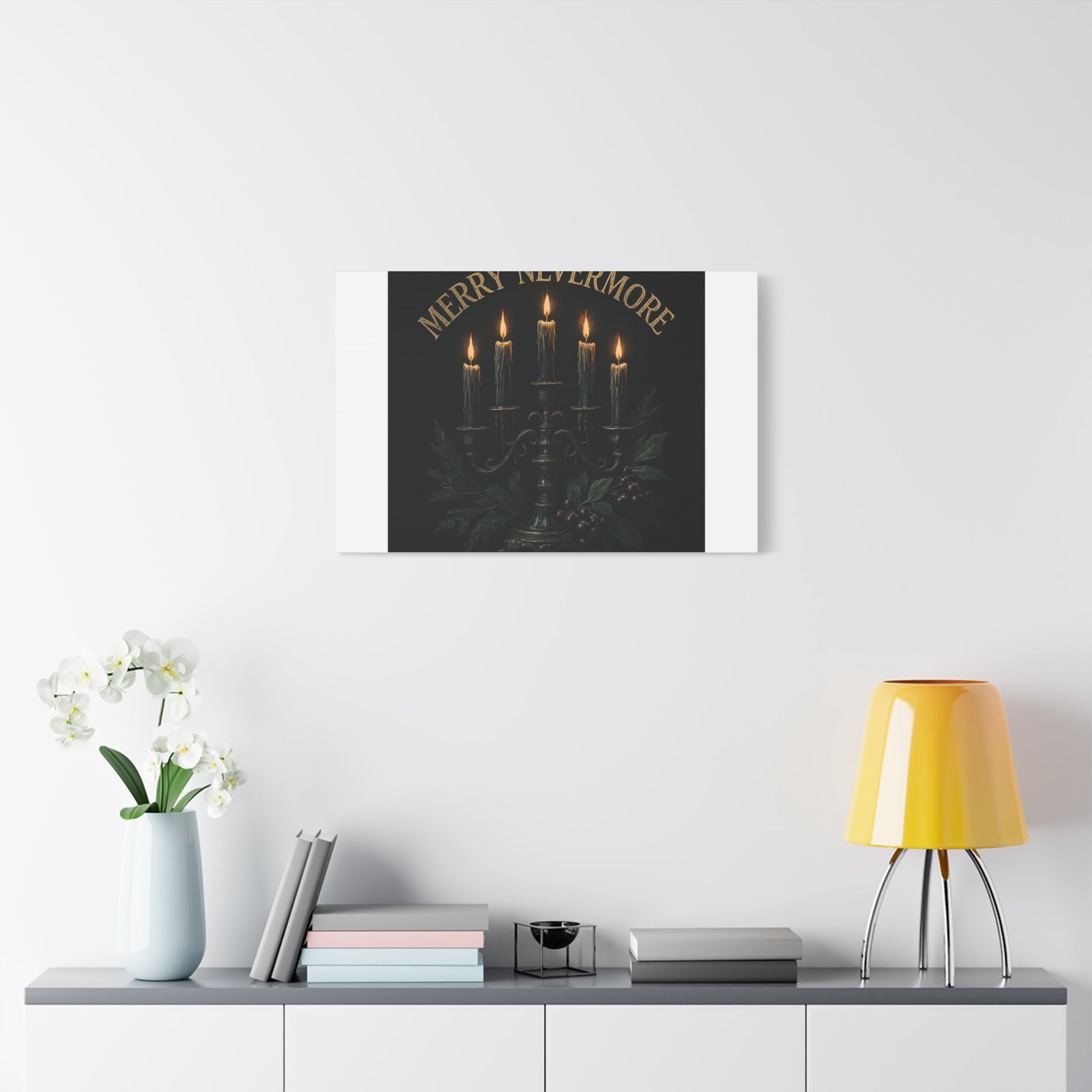 Merry Nevermore Candlelight Canvas