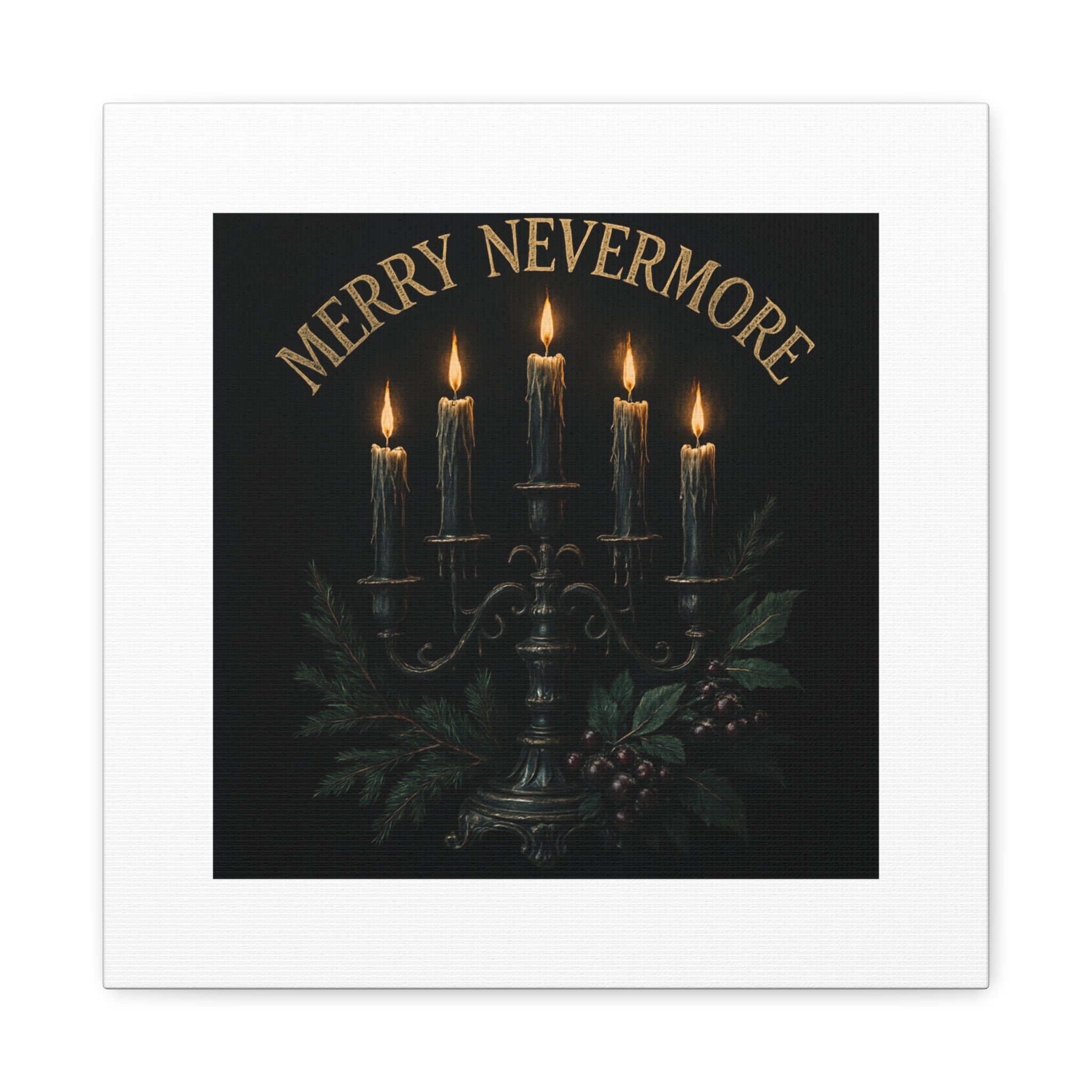 Merry Nevermore Candlelight Canvas