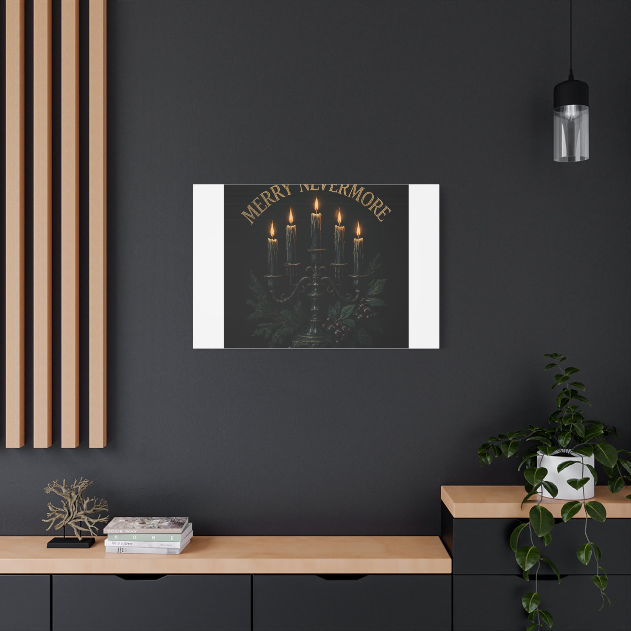 Merry Nevermore Candlelight Canvas